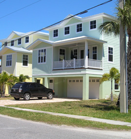 Two colorful homes